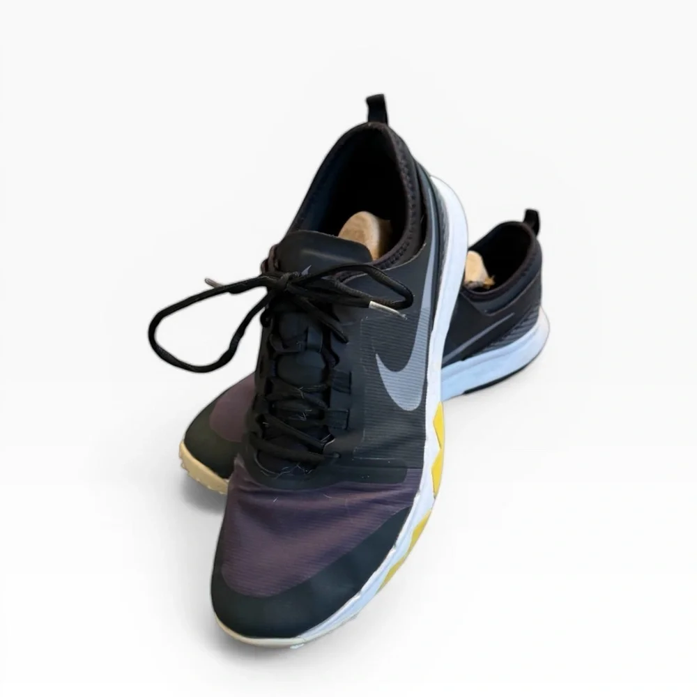 Nike Men's Black and Purple Athletic Golf ⛳️ Shoes
